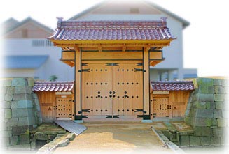 福井城舎人門遺構