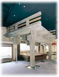 常設展示室より九十九橋原寸模型